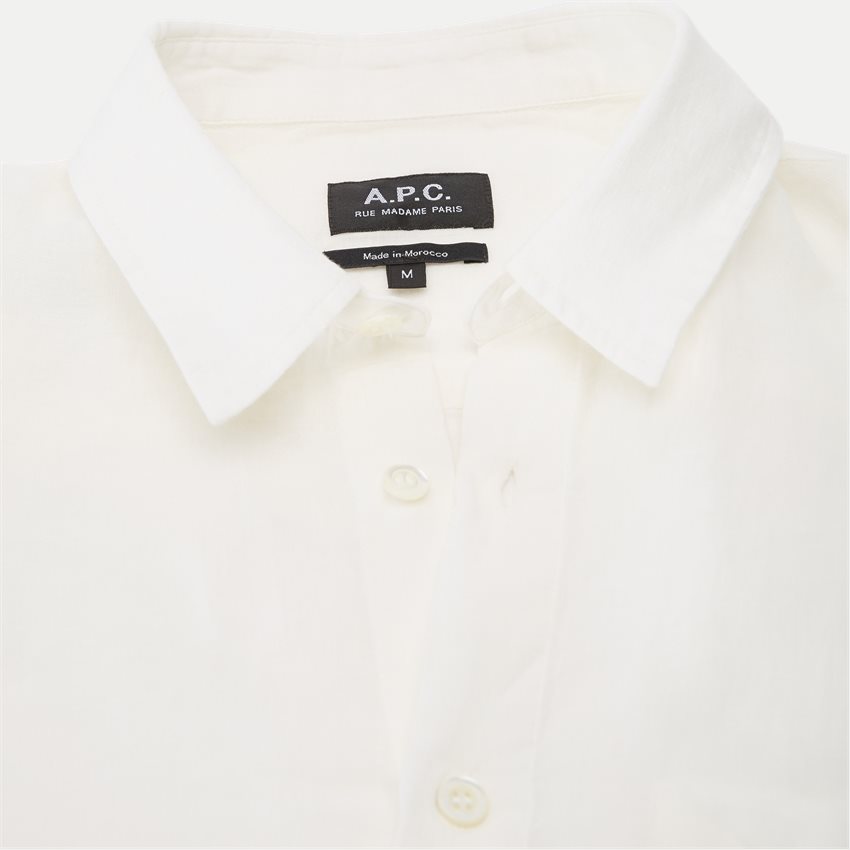 A.P.C. Shirts LIAEK-H12551 OFF WHITE